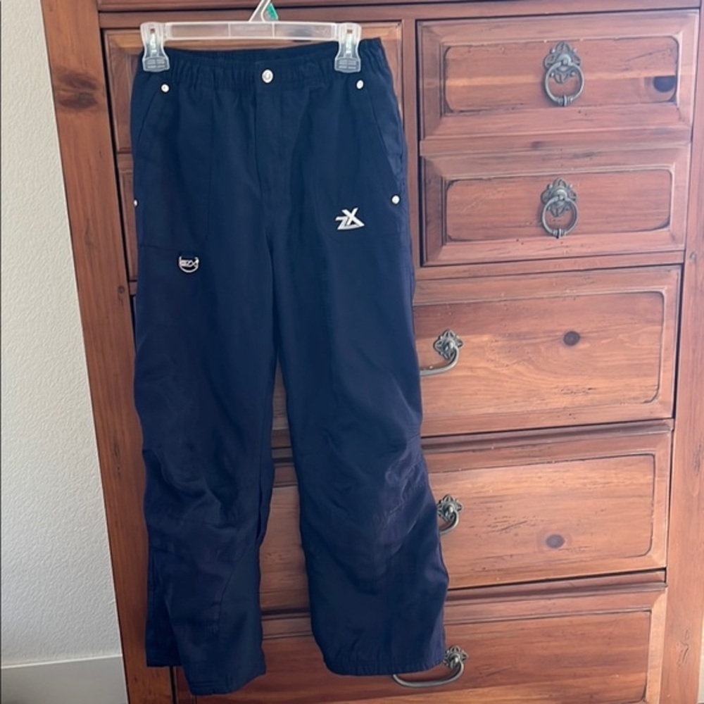 ZeroXposur Navy Blue Winter Snow Pants with Logo Size 14 Girls EUC